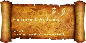 Perlgrund Julianna névjegykártya
